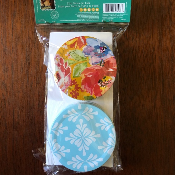Cute Mason Jar Lids (4 lids for 32oz jars) - Picture 2 of 3